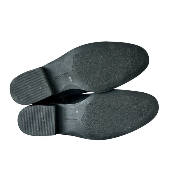 Matisse Black Leather Riding Boot With Side Snap Strap Detail Moto Size 7.5 - Picture 5 of 5